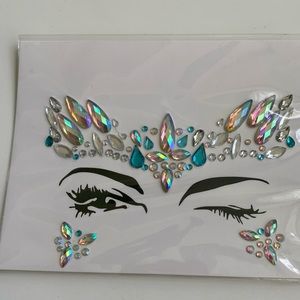 Festival Carnival Face Jewels Gems Stickers